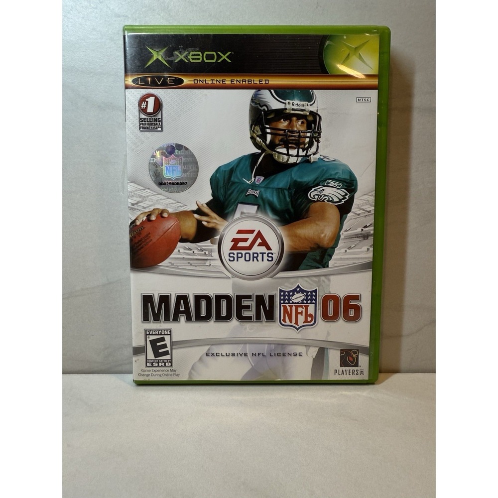 Madden NFL 06 Microsoft Xbox Original 2005 EA Sports CIB Donovan McNabb Cover
